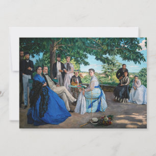 Tarjeta De Agradecimiento Frédéric Bazille - La Reunión Familiar