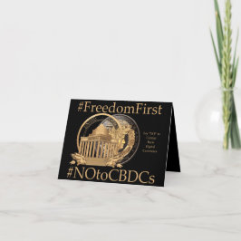 Tarjeta De Agradecimiento #FreedomFirst: Billetera de Libertad- Abrazando la