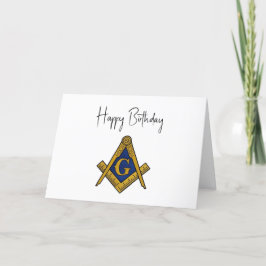 Tarjeta De Agradecimiento Freemason Masonic Mason Freemason Birthday