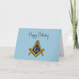 Tarjeta De Agradecimiento Freemason Masonic Mason Freemason Birthday