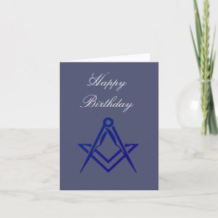 Tarjeta De Agradecimiento Freemason Masonic Mason Freemason Birthday