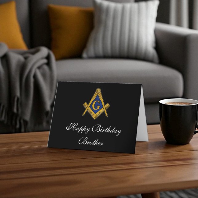 Tarjeta De Agradecimiento Freemason Masonic Mason Freemason Birthday (Subido por el creador)