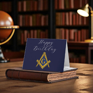 Tarjeta De Agradecimiento Freemason Masonic Mason Freemason Birthday