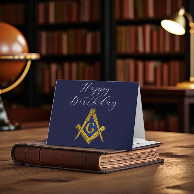 Tarjeta De Agradecimiento Freemason Masonic Mason Freemason Birthday (Subido por el creador)