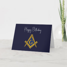 Tarjeta De Agradecimiento Freemason Masonic Mason Freemason Birthday