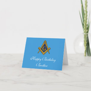 Tarjeta De Agradecimiento Freemason Masonic Mason Freemason Birthday