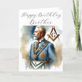 Tarjeta De Agradecimiento Freemason Masonic Mason Freemason Birthday