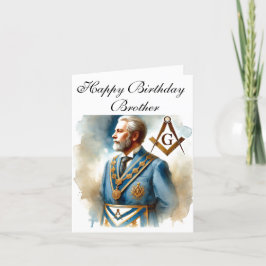 Tarjeta De Agradecimiento Freemason Masonic Mason Freemason Birthday