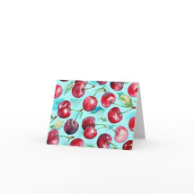 Fresas dulces coloridas de color agua cerezo arte