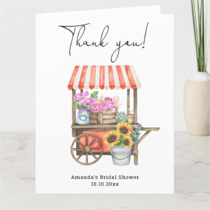 Tarjeta De Agradecimiento Fresh Off the Market Bridal Shower Gracias