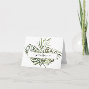Tarjeta De Agradecimiento Frilly Ferns, personalizado