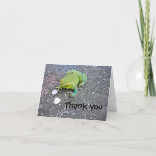 Tarjeta De Agradecimiento Froggie le agradece observar