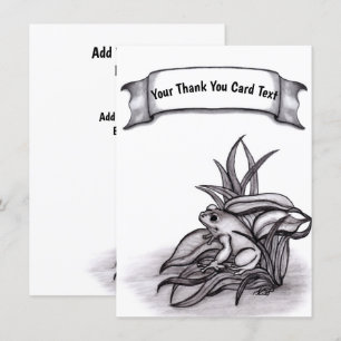 Tarjeta De Agradecimiento Froggy , Agrega tu texto