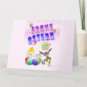 Tarjeta De Agradecimiento Frohe Ostern