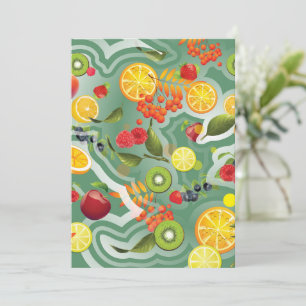 Tarjeta De Agradecimiento Frutas mixtas 7