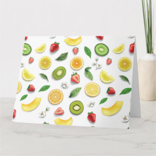 Tarjeta De Agradecimiento Frutas Variadas 4