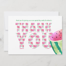 Tarjeta De Agradecimiento Fruto Tropical GRACIAS Watermelón Piña