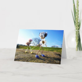 Tarjeta De Agradecimiento Fubby die madeliefjes plukken.