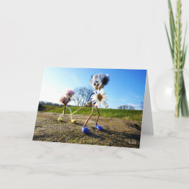 Tarjeta De Agradecimiento Fubby die madeliefjes plukken.