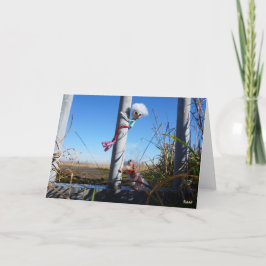 Tarjeta De Agradecimiento Fubby fantasie, op de vlucht voor een dier.