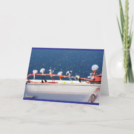 Tarjeta De Agradecimiento Fubby's die een lijn lieren van een Zeilboot.