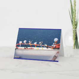 Tarjeta De Agradecimiento Fubby's die een lijn lieren van een Zeilboot.