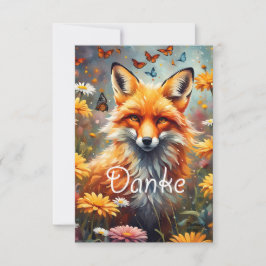 Tarjeta De Agradecimiento Fuchs auf der Wiese