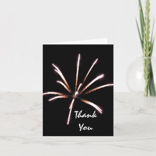 Tarjeta De Agradecimiento Fuegos artificiales Gracias