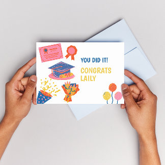 Tarjeta De Agradecimiento Fun Graduation Card Greeting