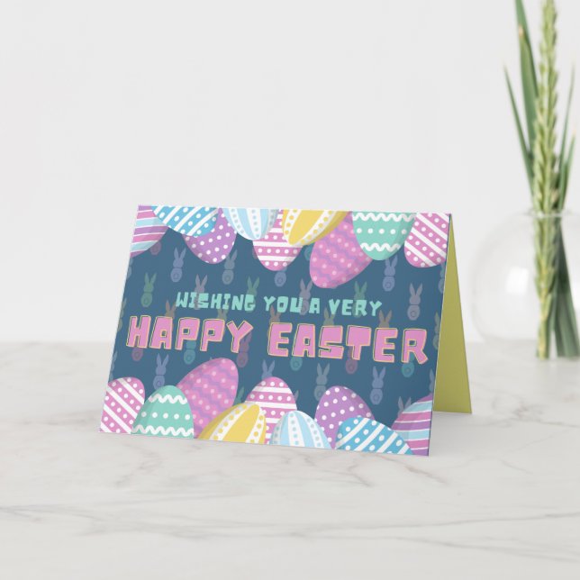 Tarjeta De Agradecimiento Fun Happy Easter Card (Anverso)