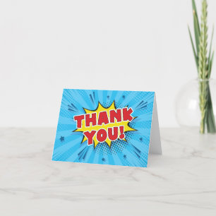 Tarjeta De Agradecimiento Fun Pop Art Retro
