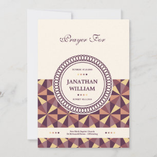 Tarjeta de agradecimiento funeral