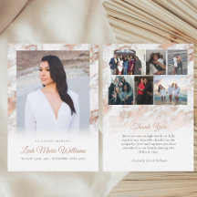 Funeral conmemorativo del oro Rosa rosado en mármo