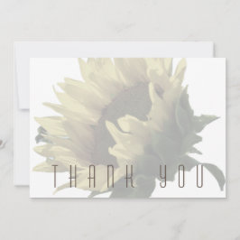 Tarjeta De Agradecimiento Funeral de Girasol Gracias