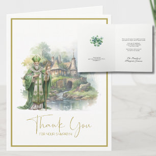 Tarjeta De Agradecimiento Funeral de la Simpatía Irlandesa Católica de San P