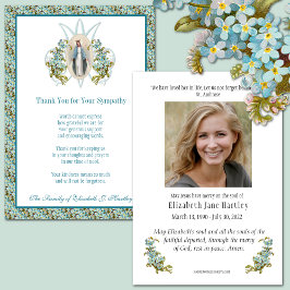 Tarjeta De Agradecimiento Funeral de la Virgen Católica María