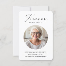 Tarjeta De Agradecimiento Funeral elegante moderno de simpatía por la pérdid