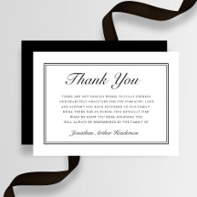 Funeral Elegante Simple Script Sympathy