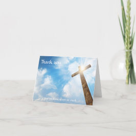 Tarjeta De Agradecimiento Funeral - Gracias a la Familia Cruz Cristiana