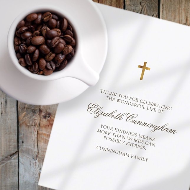 Tarjeta De Agradecimiento Funeral Memorial Cruz Moderna y Simple (Subido por el creador)