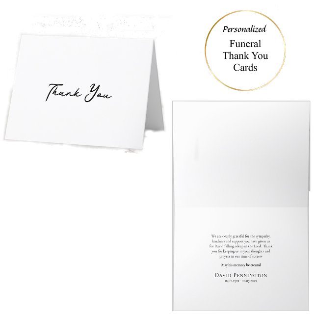 Tarjeta De Agradecimiento Funeral simple Cristiano Ortodoxo (Subido por el creador)