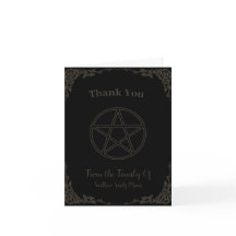 Funeral simple marrón y negro pagano