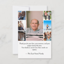 Tarjeta De Agradecimiento Funeral Thank You Card 