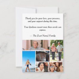 Tarjeta De Agradecimiento Funeral Thank You Card 