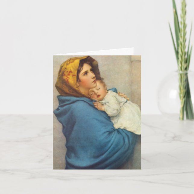 Tarjeta De Agradecimiento Funeral Thank You Cards | Madonnina 3 (Anverso)