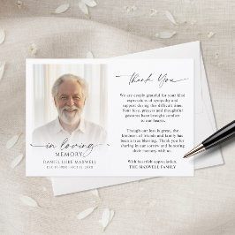 Tarjeta De Agradecimiento Funeral Thank You Photo In Loving Memory