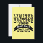 Tarjeta De Agradecimiento Funny 1988 Birthday Card Limited Edition<br><div class="desc">Edición limitada 1988 Calidad de cosecha de edad avanzada a la perfección.</div>
