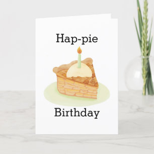 Tarjeta De Agradecimiento Funny Apple Pie Birthday