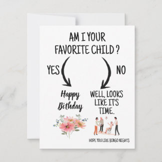 Tarjeta De Agradecimiento funny birthday card from mom to mom