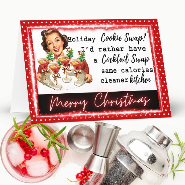 Tarjeta De Agradecimiento Funny Christmas Card Best Friend "Cookie Swap" (Subido por el creador)